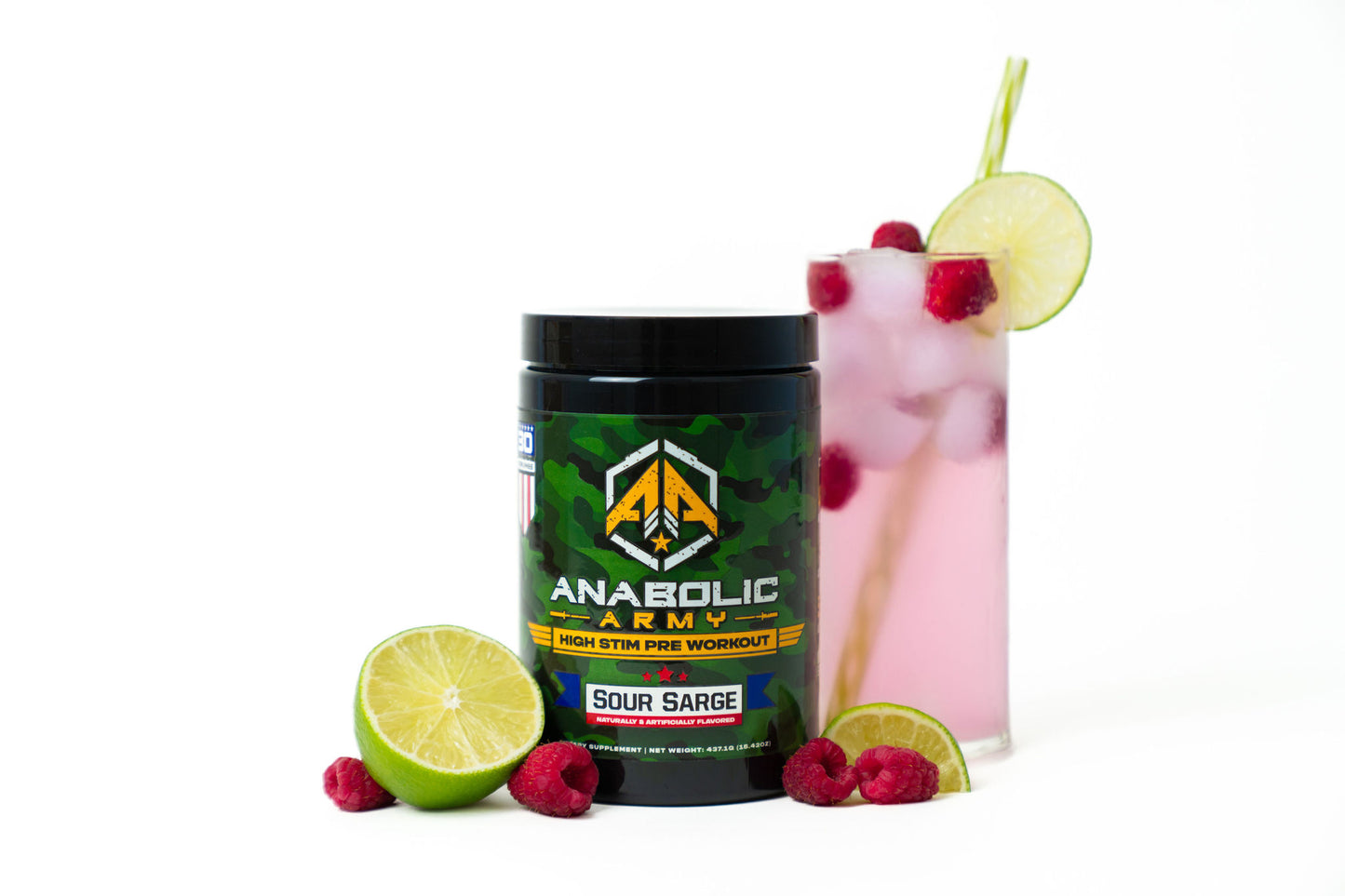 Anabolic Army "Sour Sarge" Pre-Workout (Raspberry Limeade)