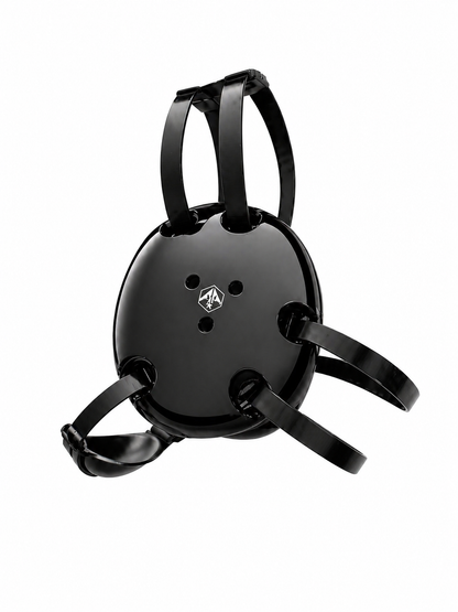 Black Vinyl Adjustable Wrestling Headgear