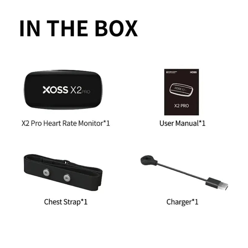 XOSS X2 Pro Chest Strap Heart Rate Sensor Waterproof Bluetooth ANT+ Health Fitness Smart Bicycle Monitor - The Anabolic Army